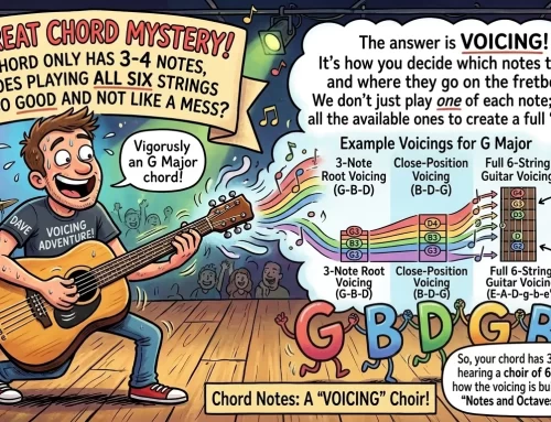 Why are all the strings used if you only need three notes?